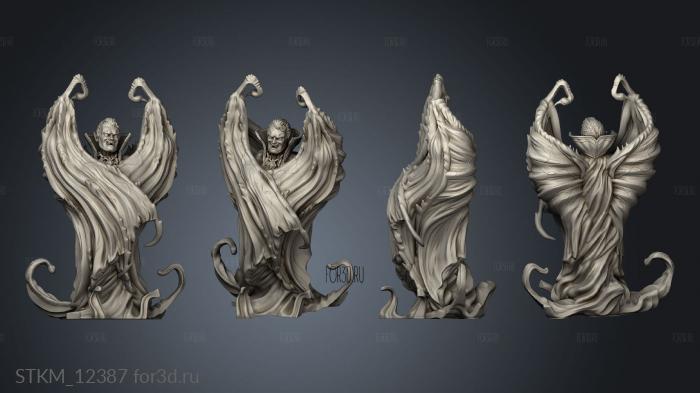 Blood Moon Count Dracula Bat Wings stl model for CNC