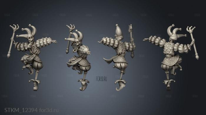 Blood Moon Skeleton Jester 3d stl модель для ЧПУ