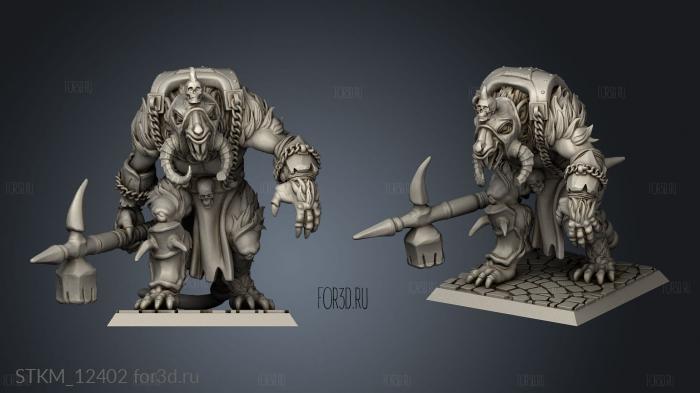 OGRE RAT stl model for CNC