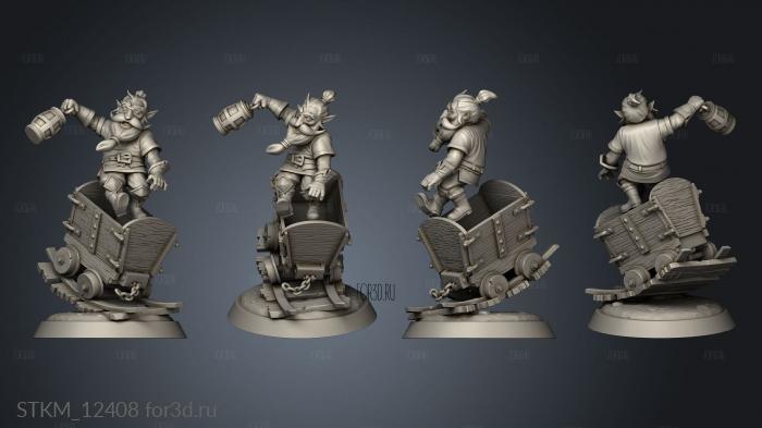 Deep Gnomes Gnome Pathfinder BAM Minecart stl model for CNC