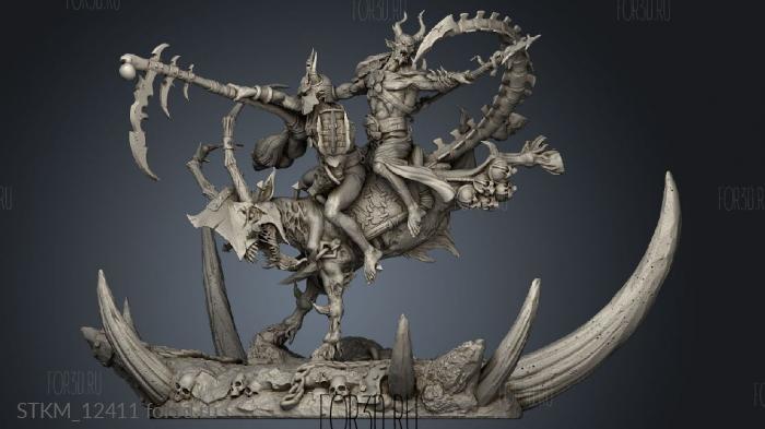 Bloodhorn Riders Rider stl model for CNC