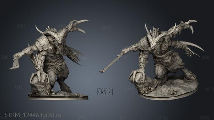 Brekthos the Devourer stl model for CNC