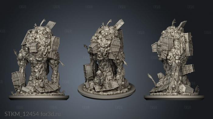 Plague Graveyard stl model for CNC