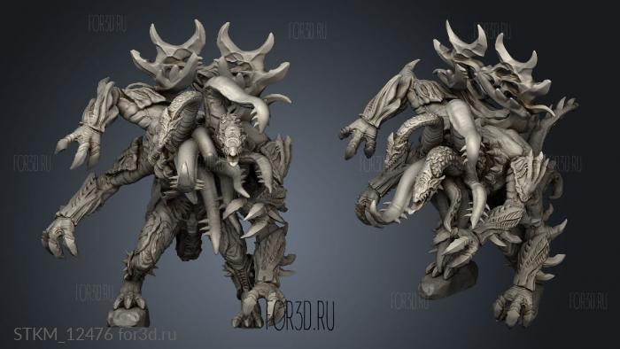 Brute creature stl model for CNC