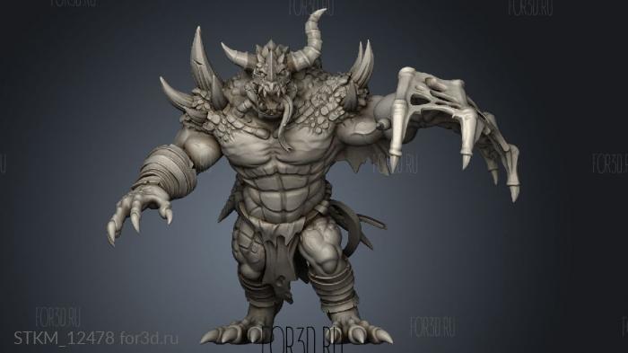 Drakkisath Wyrm Wracked Atrocity mutant stl model for CNC