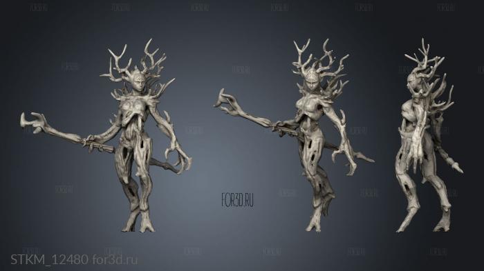 Dryad From Spriggan taff Remix figure stl model for CNC