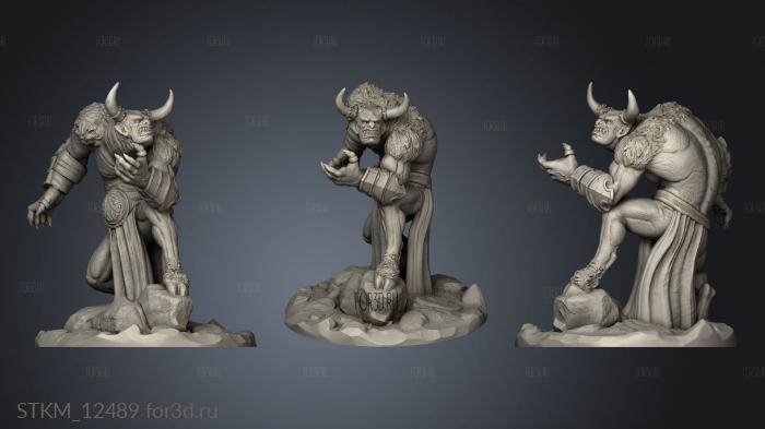 Bull Devil stl model for CNC