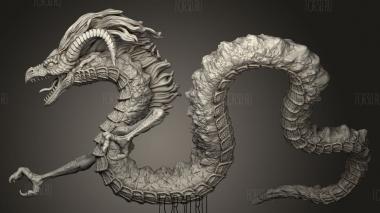 Пылающие Земли,Вулканический Змей,Летающий Исполинский 3d stl модель для ЧПУ