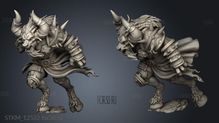 Chaos Pact Minotaur stl model for CNC