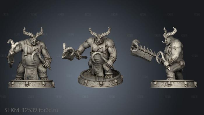 Butcher Figure Diablo stl model for CNC