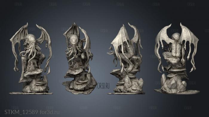 Cthulhu Mythos Figures stl model for CNC