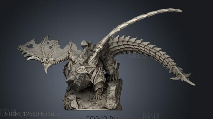 cursed dragon vs dragon stl model for CNC