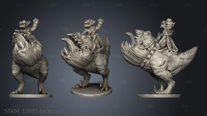 Goblin Hound Riders Over Rider stl model for CNC