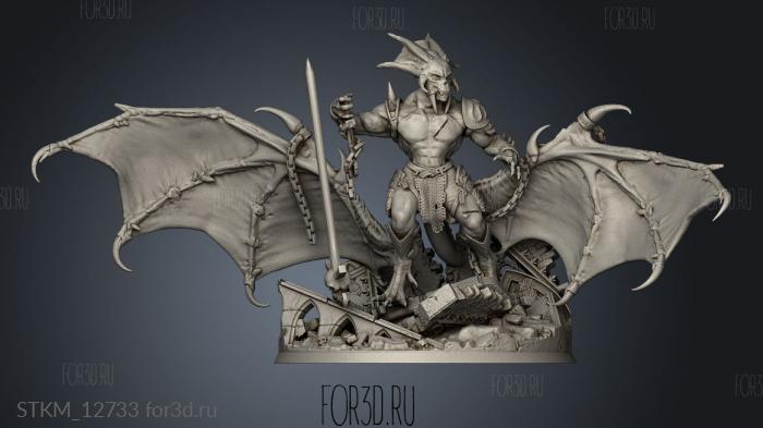 Crucible Games Melkor stl model for CNC