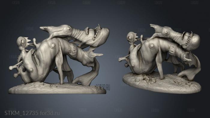 Cruel Marshes Adult Slime Demon stl model for CNC