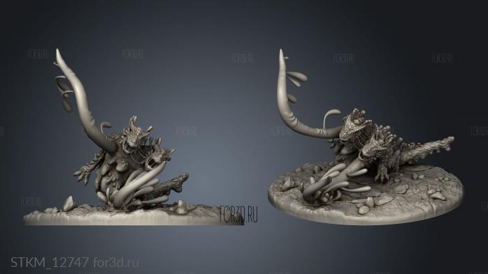 Cruel Marshes Ooze Beast Whip Gargantuan stl model for CNC