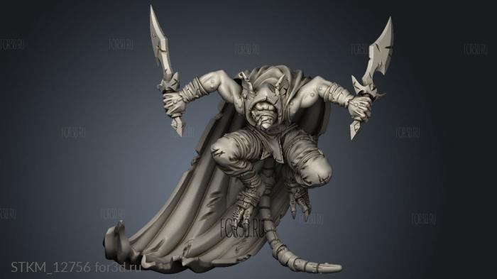 Sewers Thamarai Sawyer Phantom daggers stl model for CNC