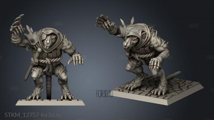 OGRE RAT stl model for CNC