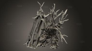 Жестокие Болота,Поражающие деревья Соком. 3d stl модель для ЧПУ