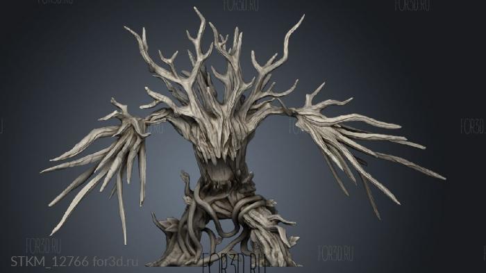 Cruel Marshes Tree Blight Twig Attack stl model for CNC