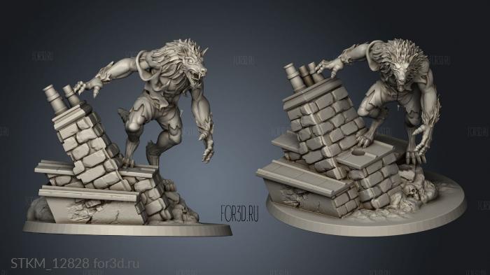 WEREWOLVES THIN WEREWOLF 3d stl модель для ЧПУ