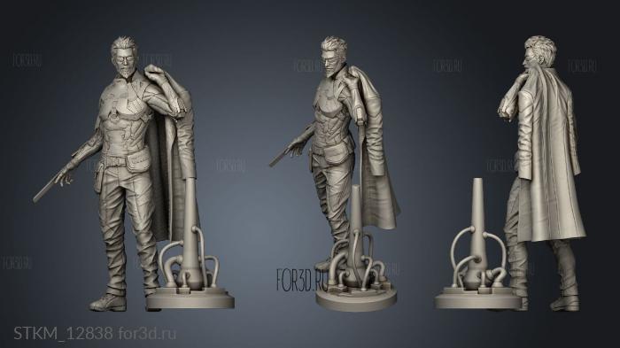 dam Jensen Sculpture and Adam Stand stl model for CNC