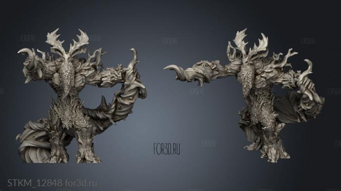 Elven Grace Elder Treant Magic stl model for CNC