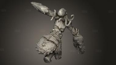 Конечная глубина атаки восьмикрылого краба 3d stl модель для ЧПУ