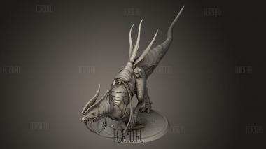 Дилофозавр Повелитель седла 3d stl модель для ЧПУ