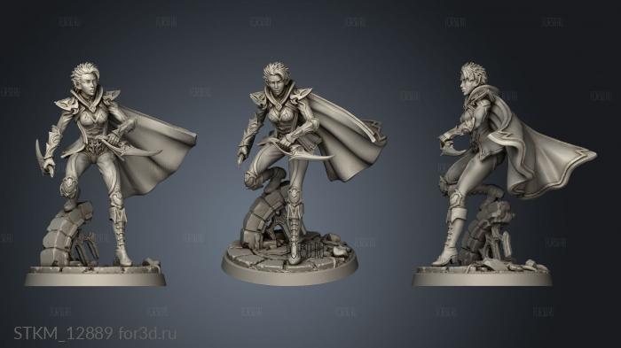 Talon Champion Spider Priestess Guard stl model for CNC