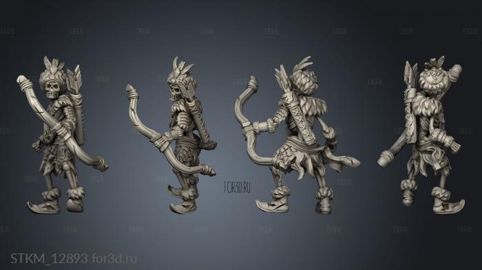 Fantasy Skeleton archer SSA 3d stl модель для ЧПУ