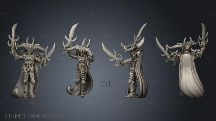 Dark Elves General War Lord 3d stl модель для ЧПУ