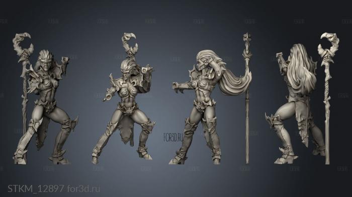 Dark Elves Modular Bodies Elf Fighting 3d stl модель для ЧПУ