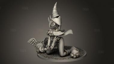 Девушка-Темный Маг 3d stl модель для ЧПУ
