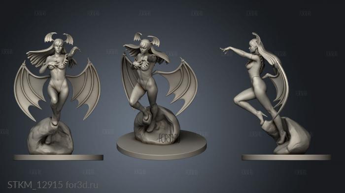 Darkstalkers Morrigan stl model for CNC