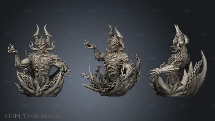 Deadly Sins Belial Huge stl model for CNC