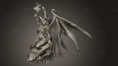 Дьявольская Герцогиня Сидит 3d stl модель для ЧПУ