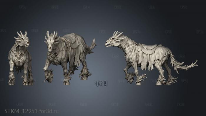 Dullahan Horse stl model for CNC