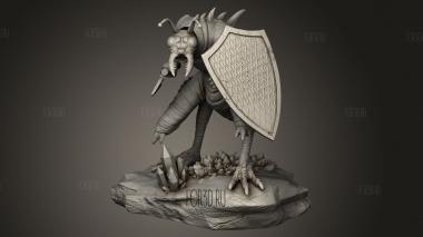 Щит с Топором Ледяного Дьявола 3d stl модель для ЧПУ