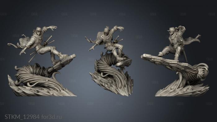 Death Speed Champions Clay Surfing stl model for CNC