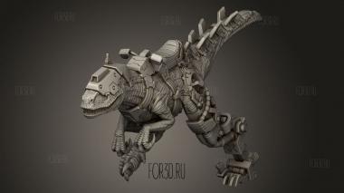 Шлем Динозавра Cyber Rex Чемпионов по Скорости Смерти 3d stl модель для ЧПУ