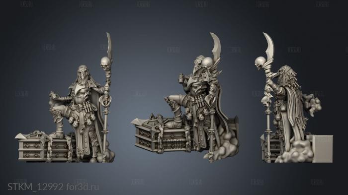 Death Knight Plaguebearers Femalegas stl model for CNC