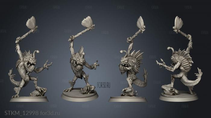 Deepling Warriors Wuh Warrior 3d stl модель для ЧПУ