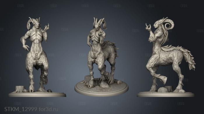 Fey Woods Centauroid Satyr stl model for CNC