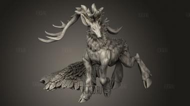 Волшебный Лесной Король-Олень Гуляет 3d stl модель для ЧПУ
