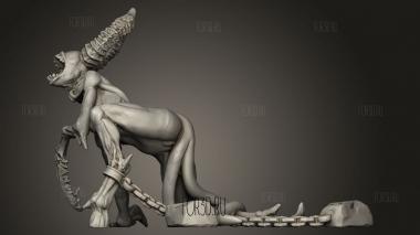 Охотница на Демонов Демонесса 3d stl модель для ЧПУ