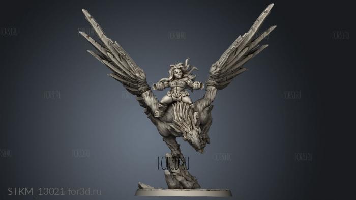 Dwarven Oathbreakers AG Oathbreaker Helga on Thunderbeak Gryphon mount ever stl model for CNC