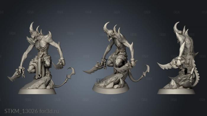 Demon DK Crouched stl model for CNC