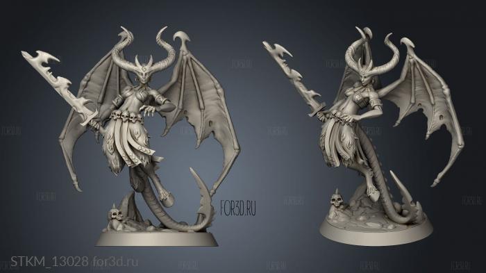 Demon Wings Flying stl model for CNC