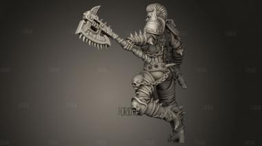 Женщина-Хаос Воин-Берсерк Рагнарока 3d stl модель для ЧПУ